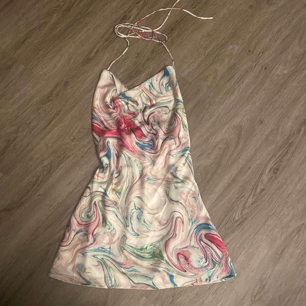 Princess Polly Cherish Mini Dress Multi Swirl
